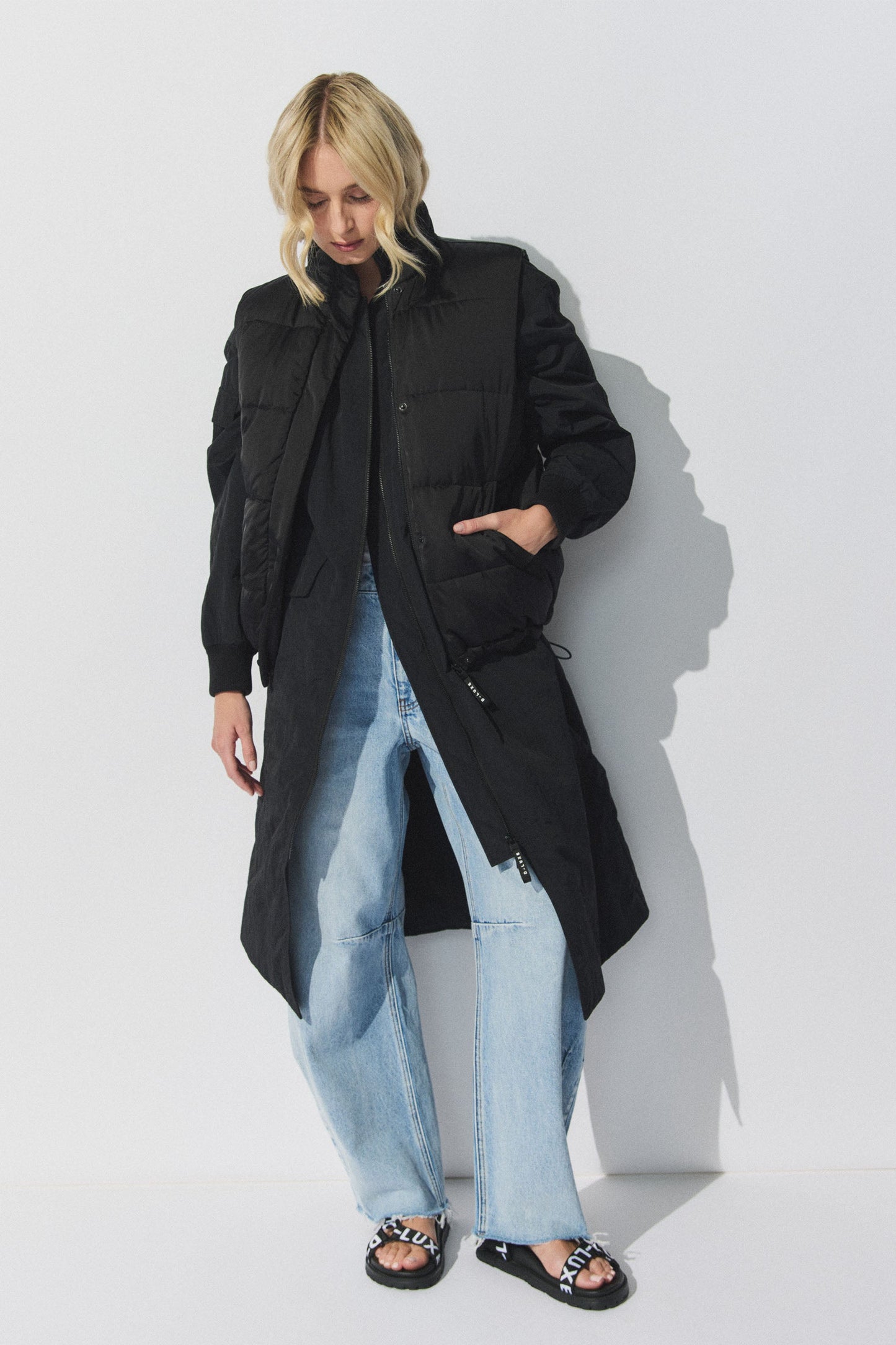 D-Luxe Longline Bomber Jacket