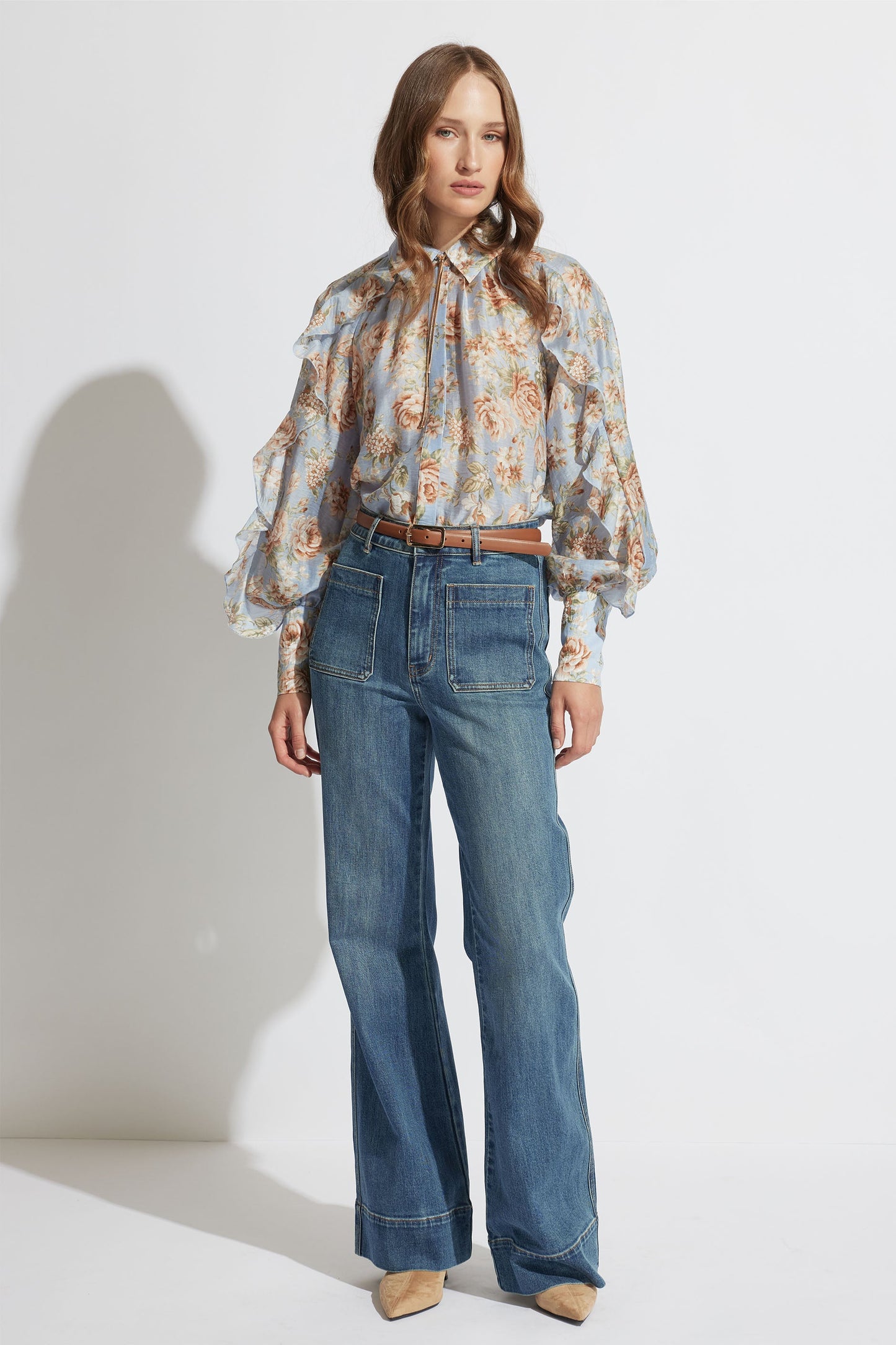 Annika Ruffle Blouse