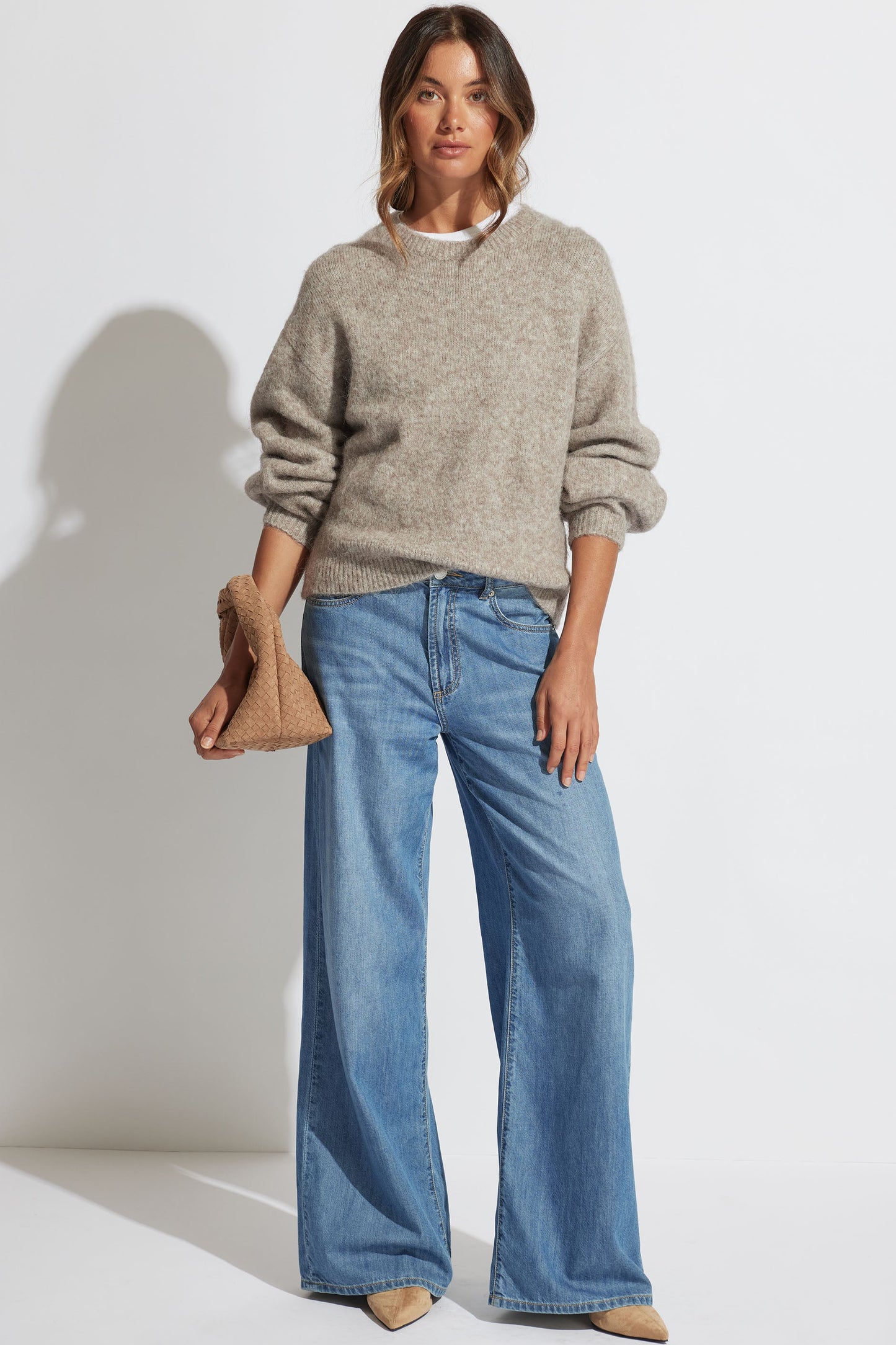 Viola Fluffy Crew Neck Jumper