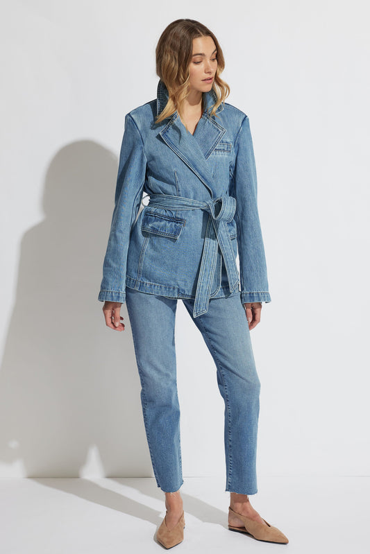 Amelia Denim Blazer