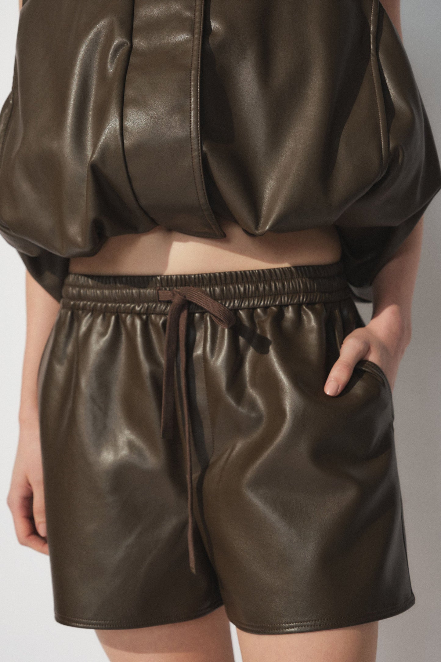 D-Luxe Faux Leather Short