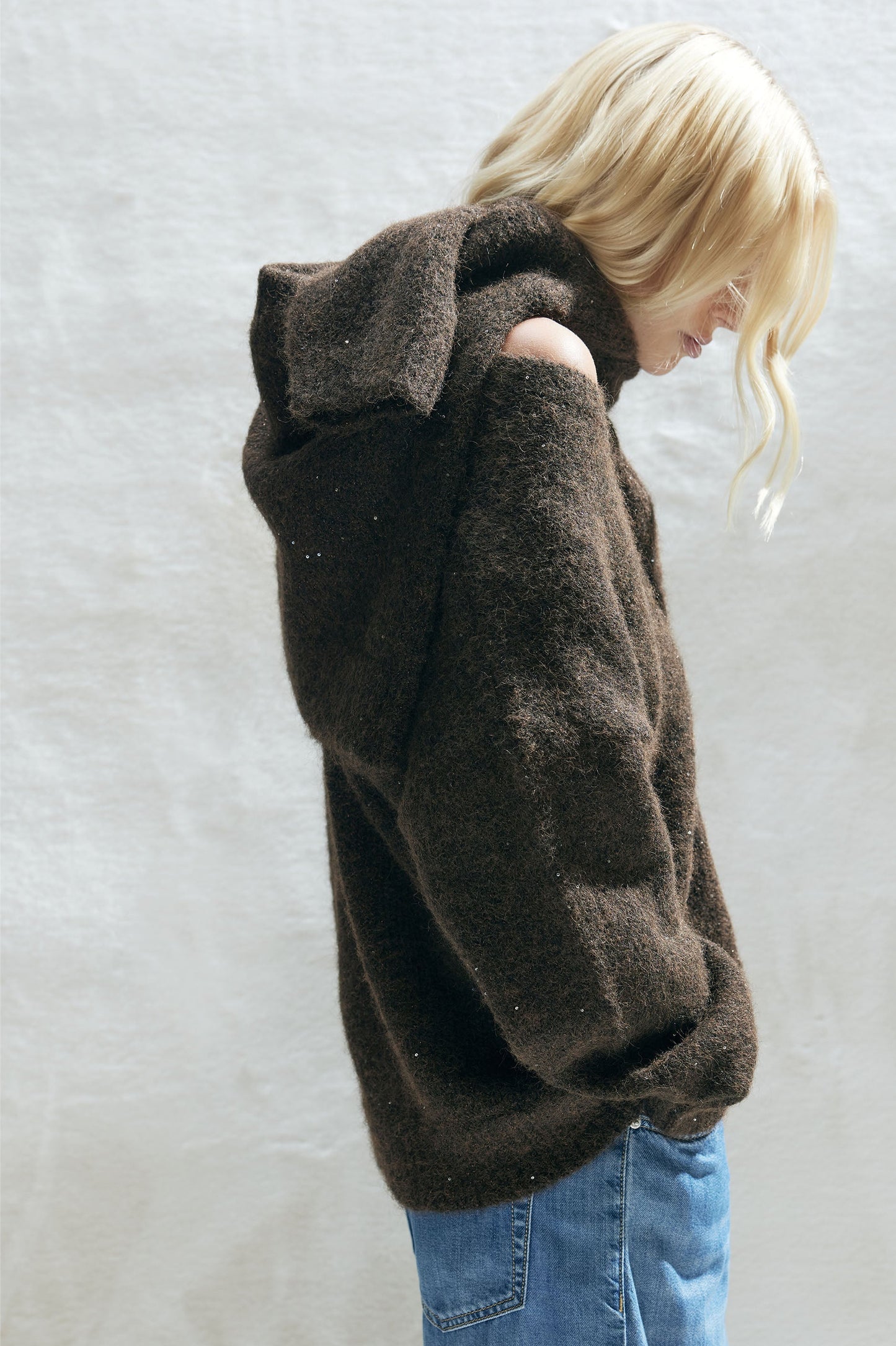 Isabel Sequin V Neck Jumper