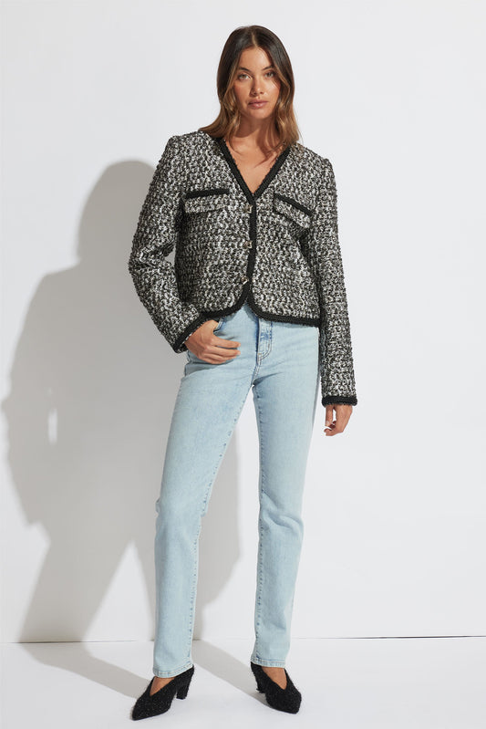 Esther Cropped Tweed Jacket