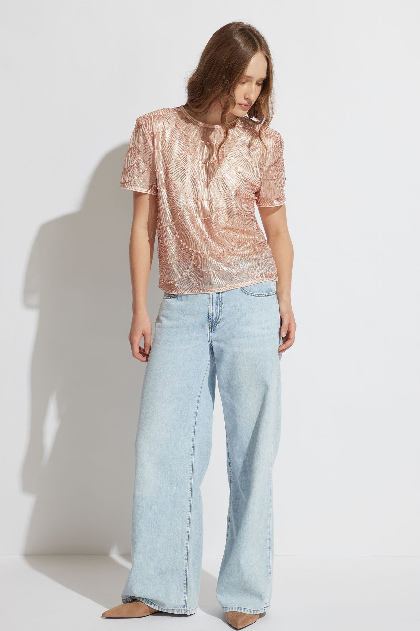 Amara Beaded Sequin Tee