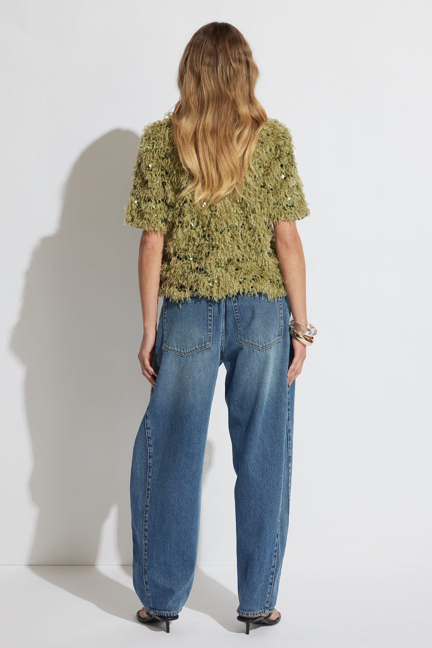 Esme Feather Sequin Tee