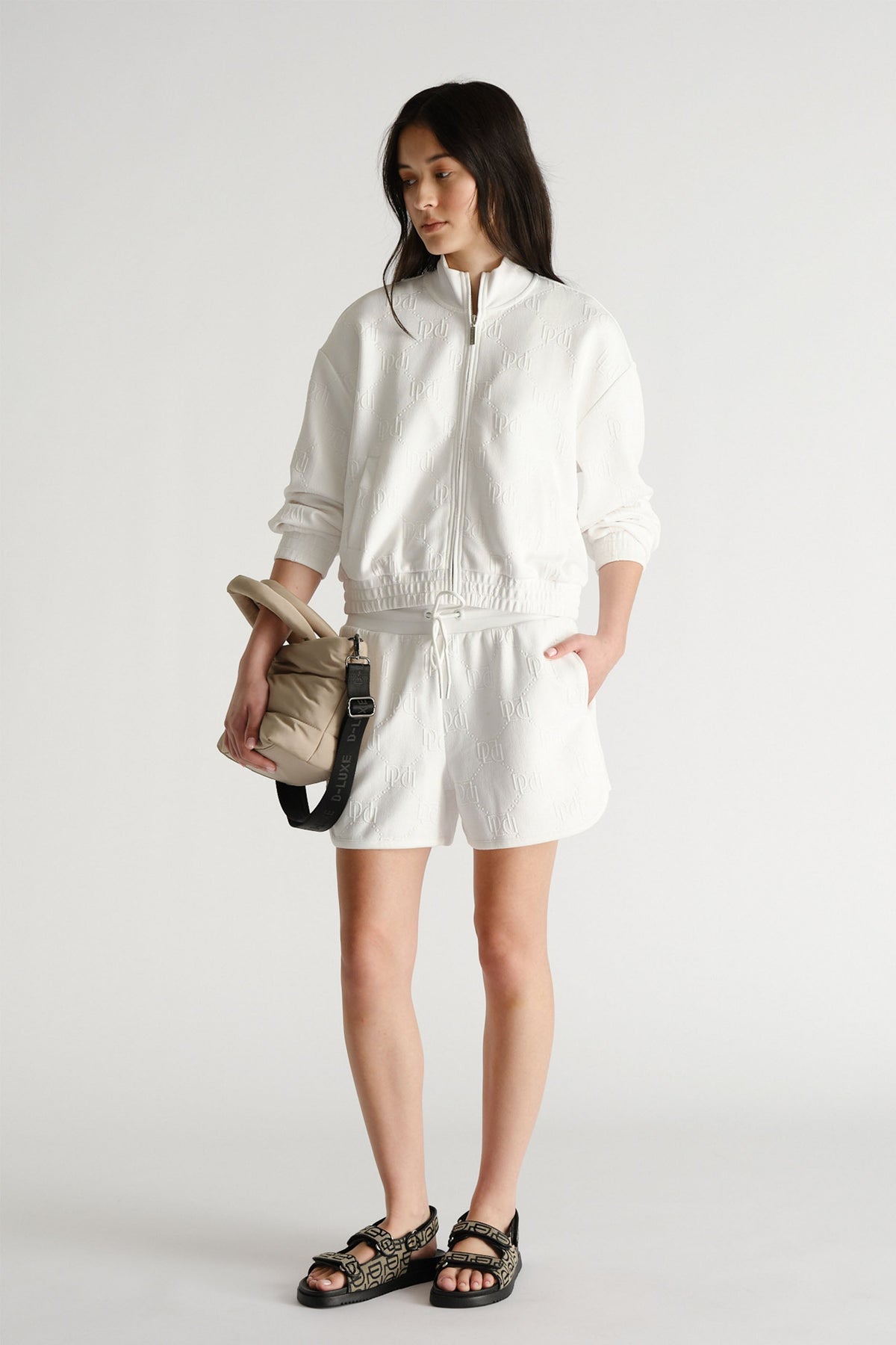 D-Luxe Embossed Sweat Short