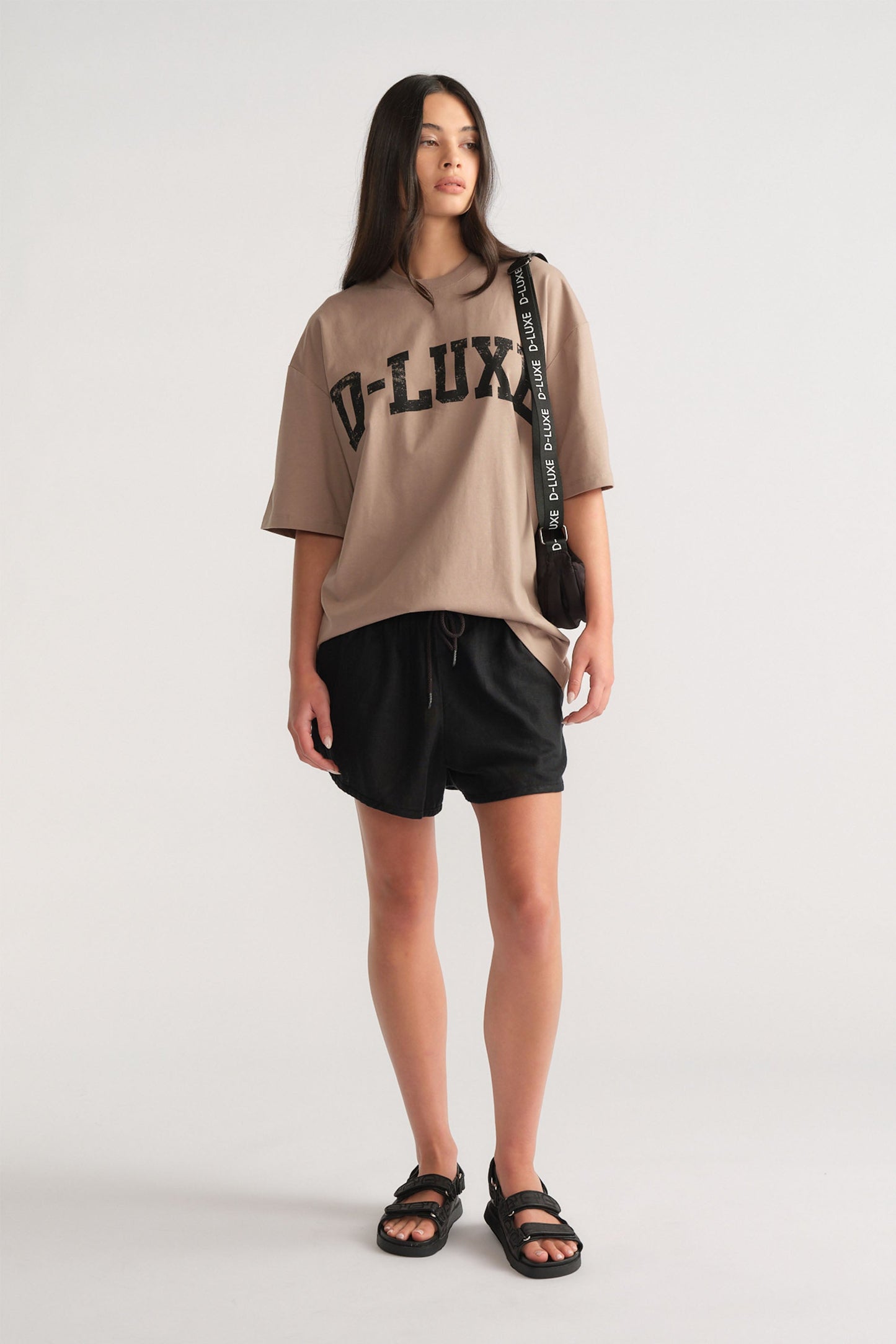 D-Luxe Distressed Logo Tee