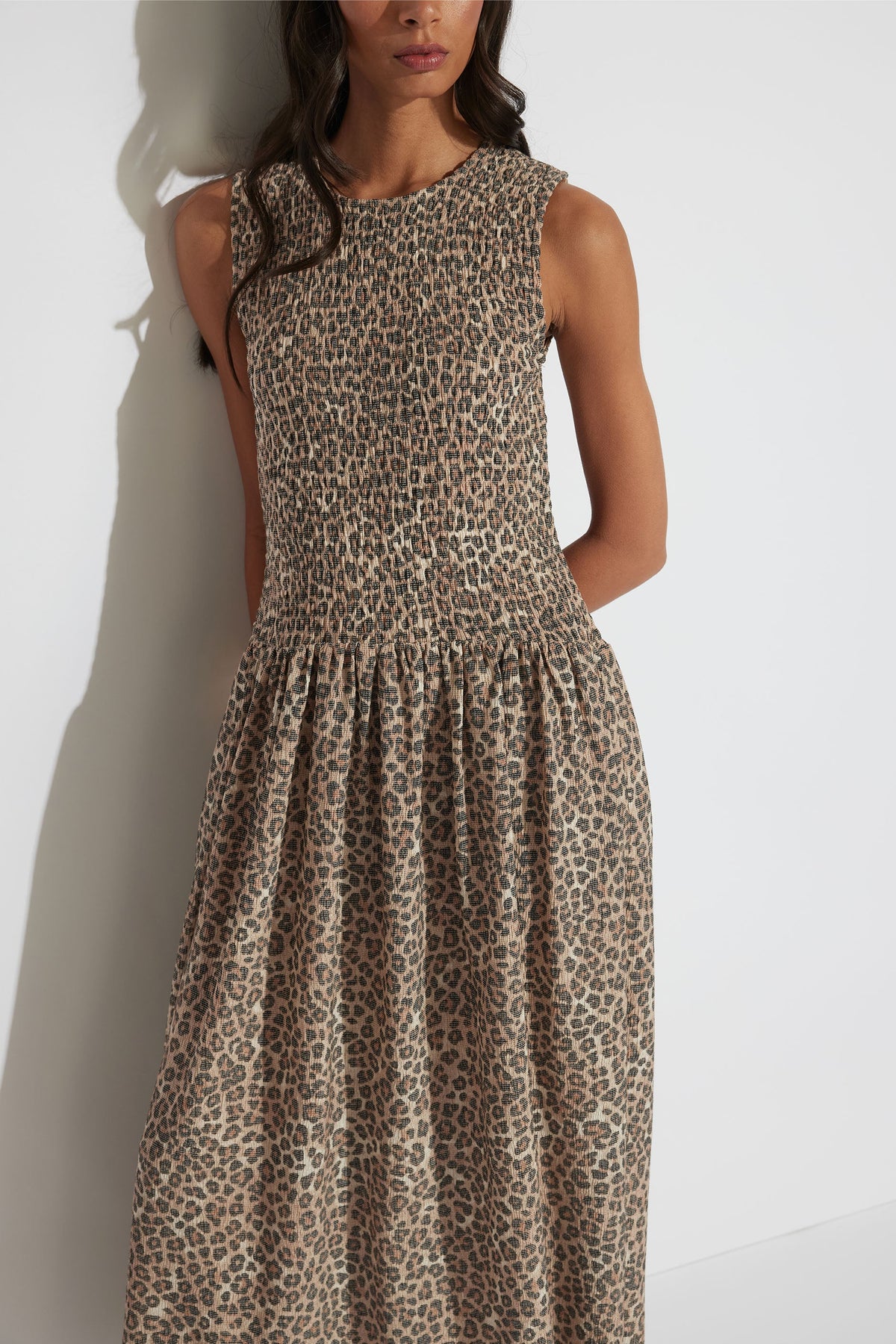 Yasmin Shirred Maxi Dress