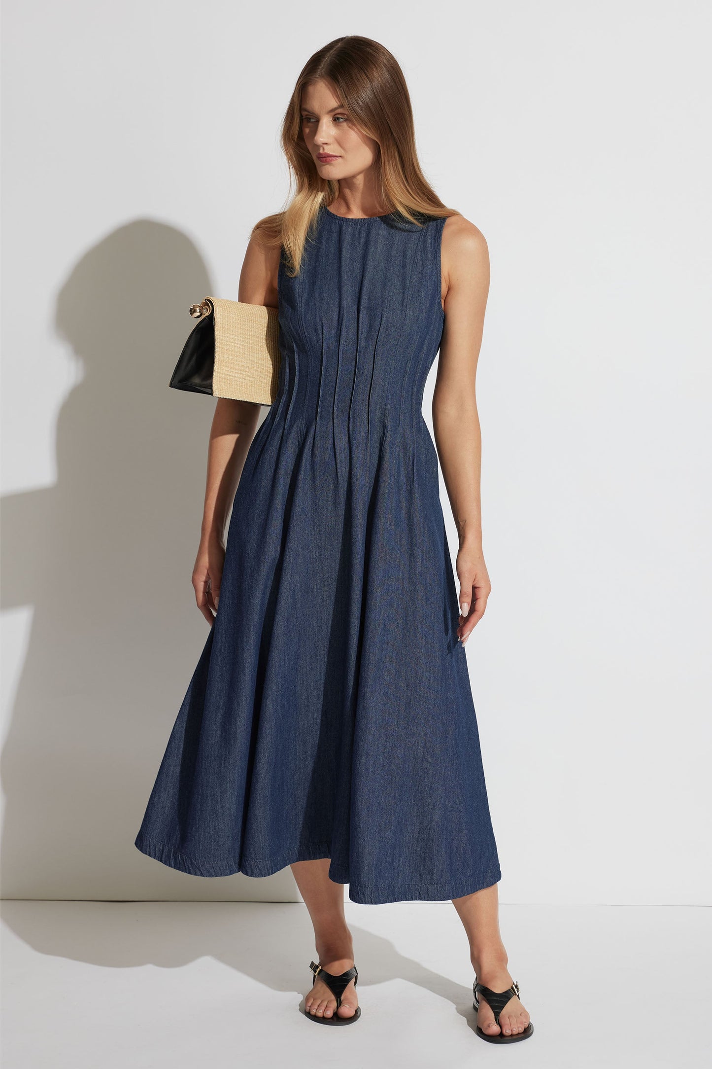 Demi Denim Midi Dress