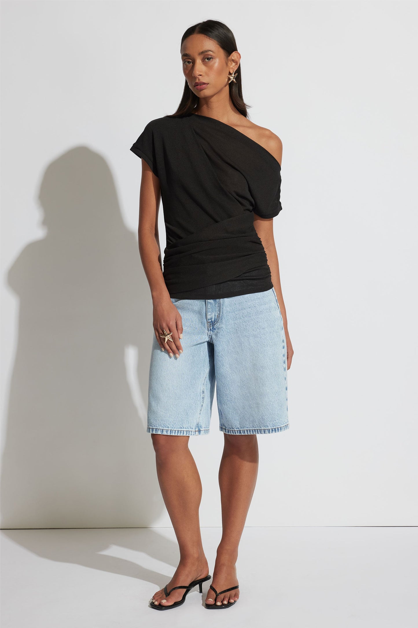 Ruby Gathered Top
