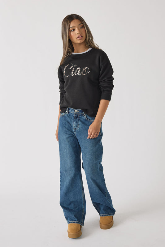 Girls Ciao Cropped Sweat