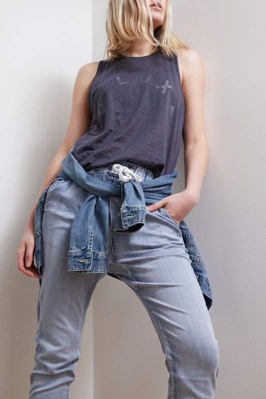 D-Luxe Knit Denim Jogger