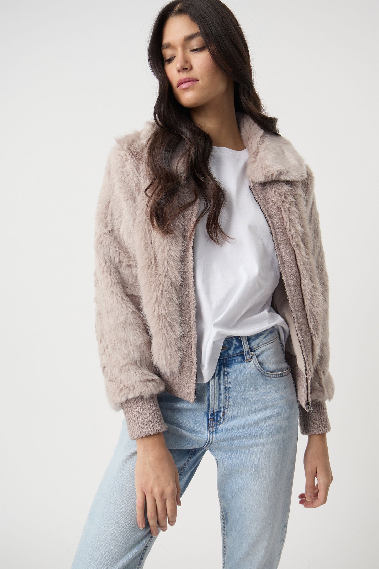 Alaska Faux Fur Bomber Jacket