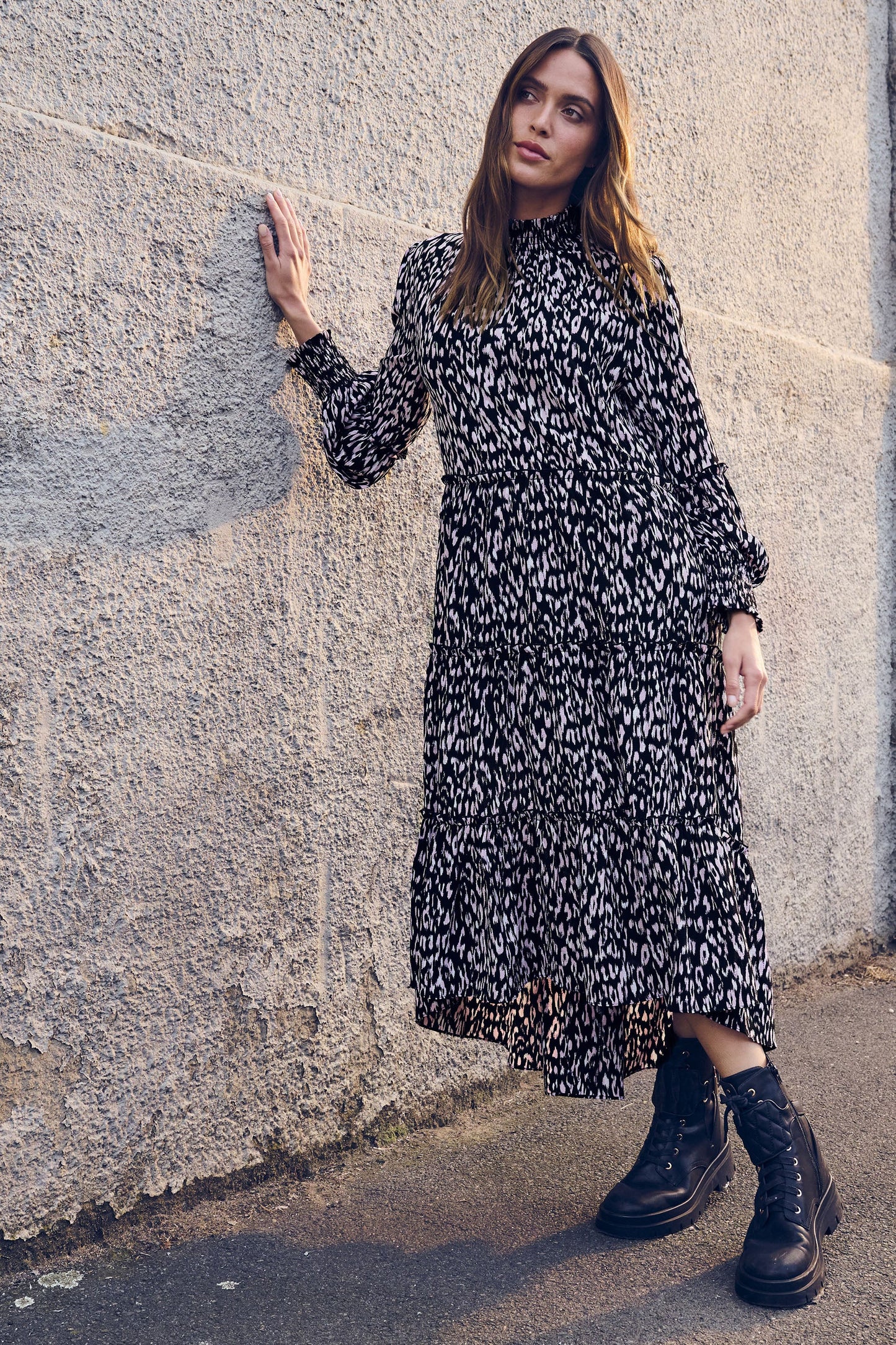 Ariana Tiered Midi Dress