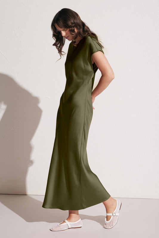 Gemma Satin Tee Dress