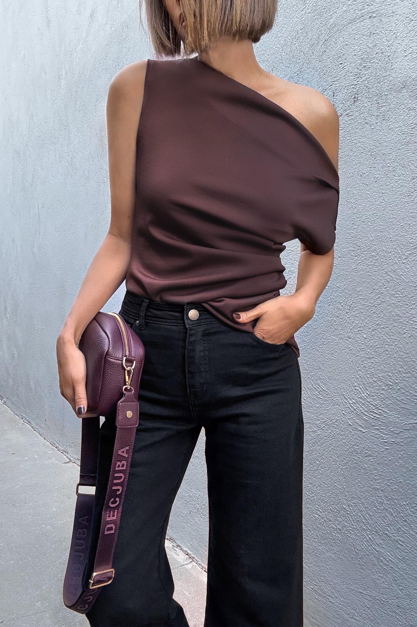 Pippa Tipped Shoulder Top