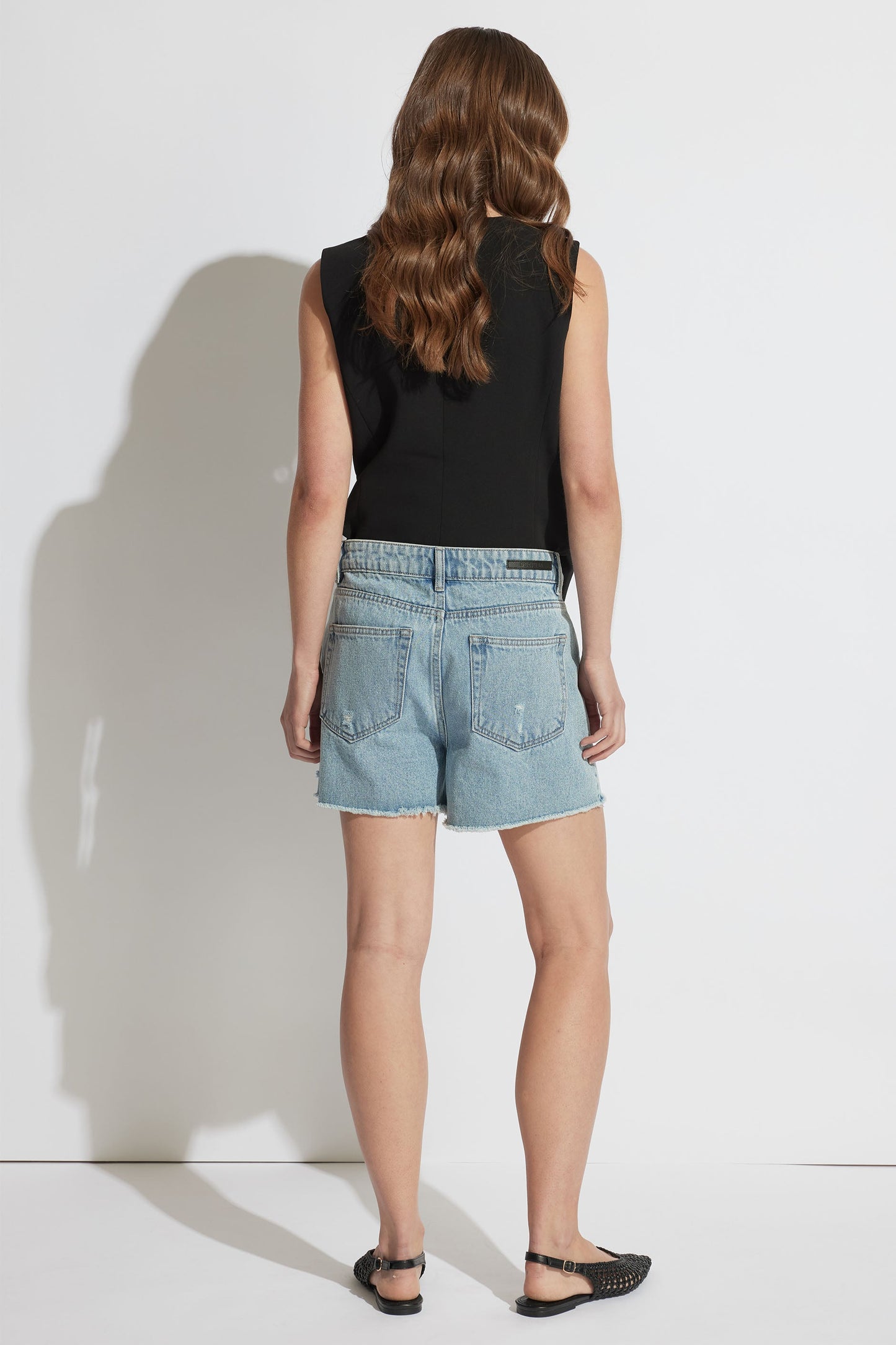 Charlie Distressed Denim Short