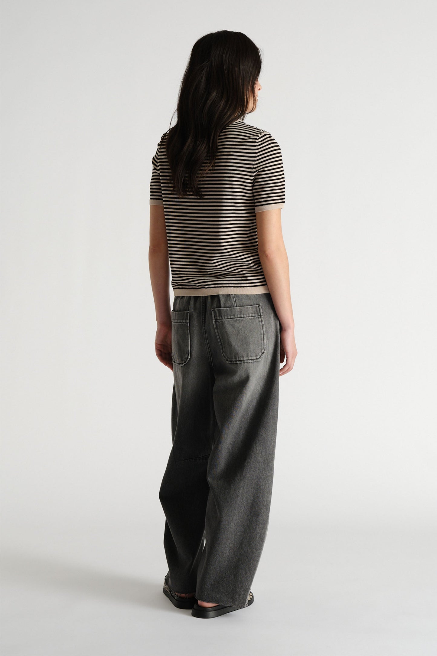 D-Luxe Stripe Knit Tee