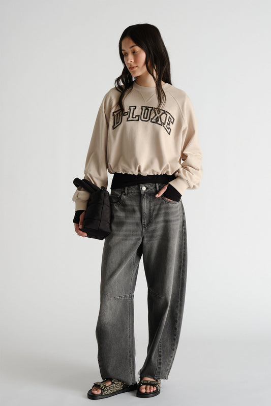 D-Luxe Logo Drawcord Sweat