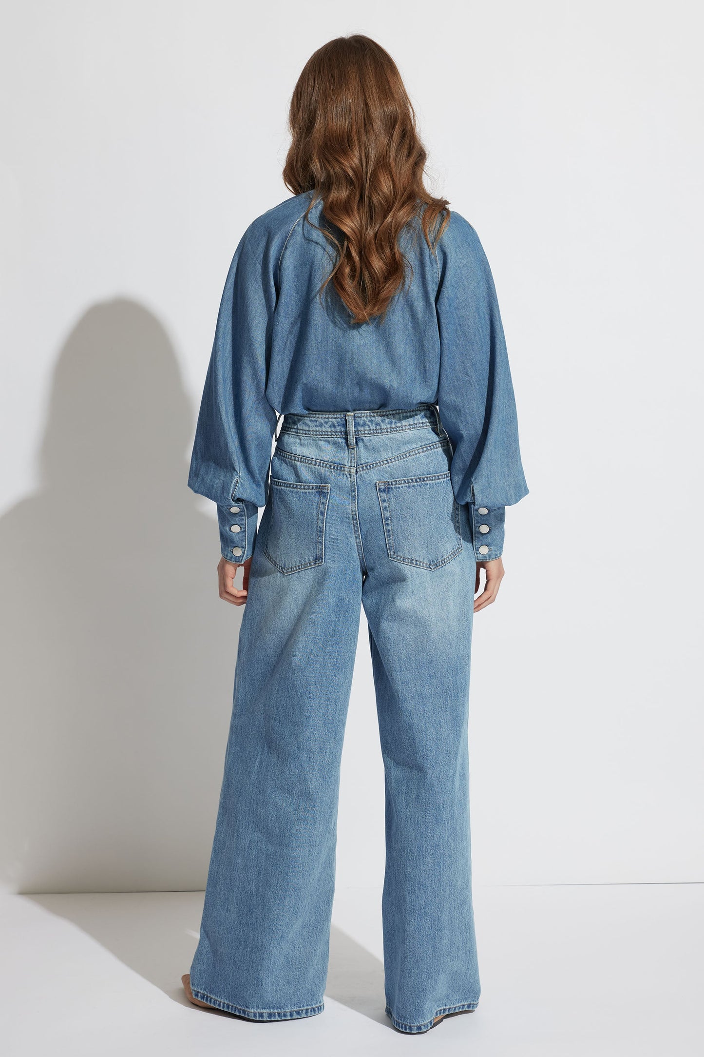 Amelia Pleated Wide Leg Jean