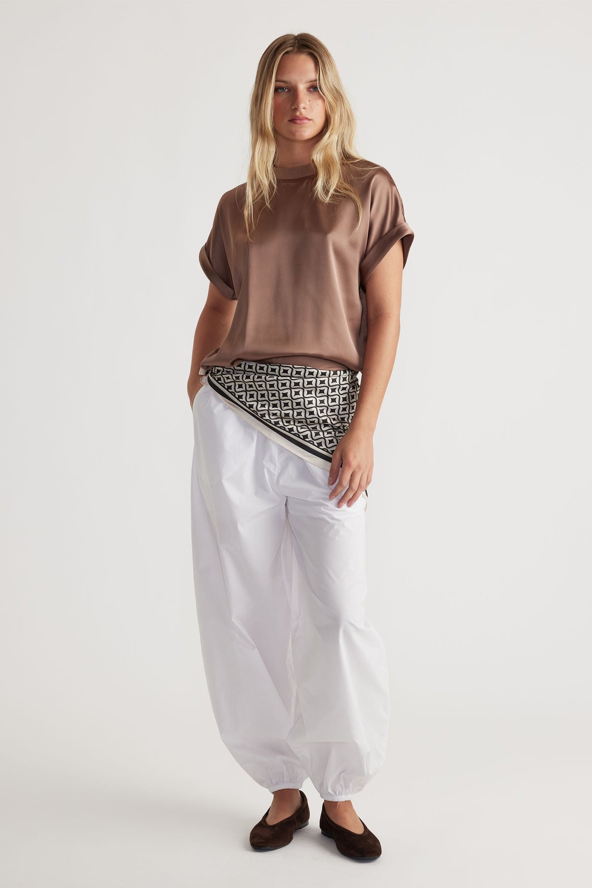 AnnMaree Satin Tee