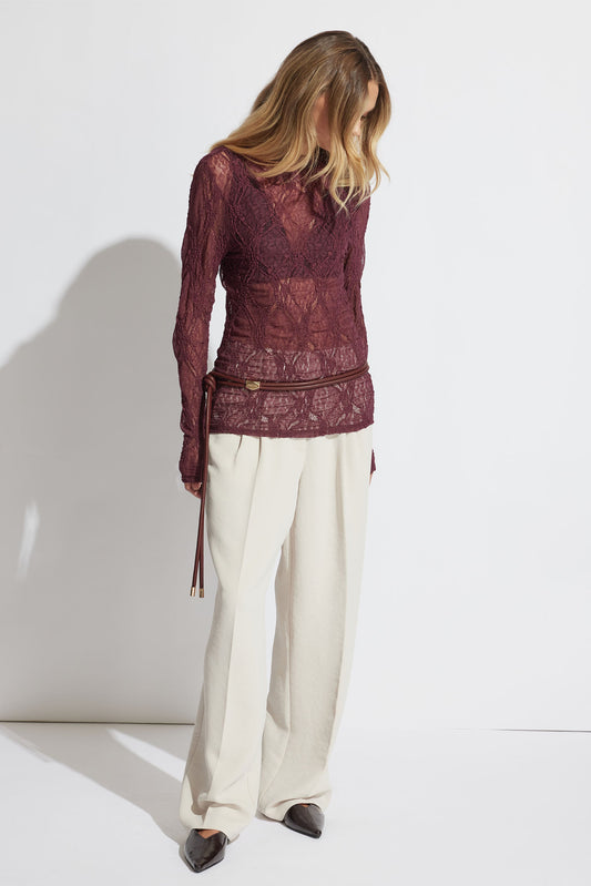 Ellie Lace Long Sleeve Top