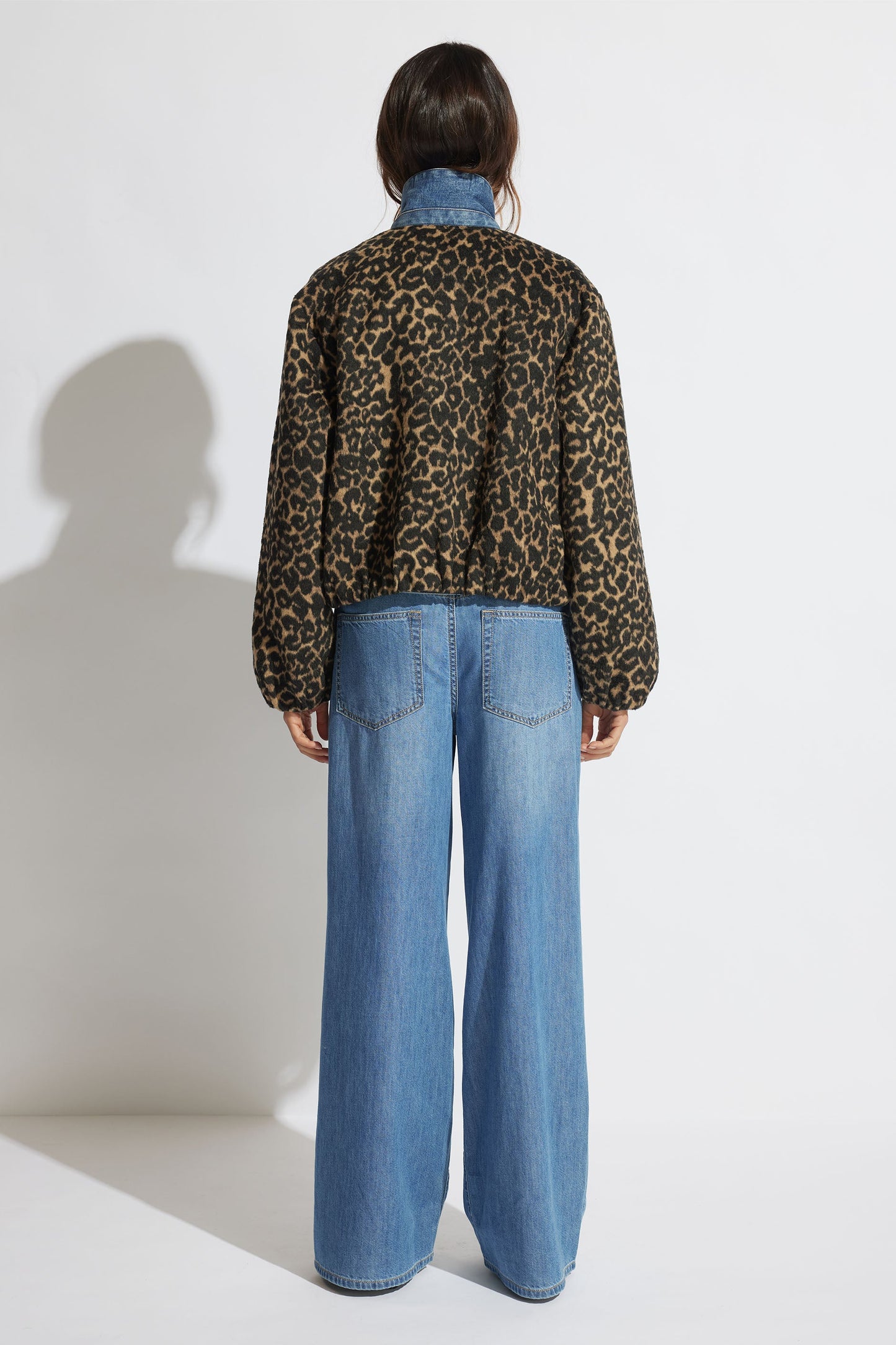 Annika Leopard Bomber
