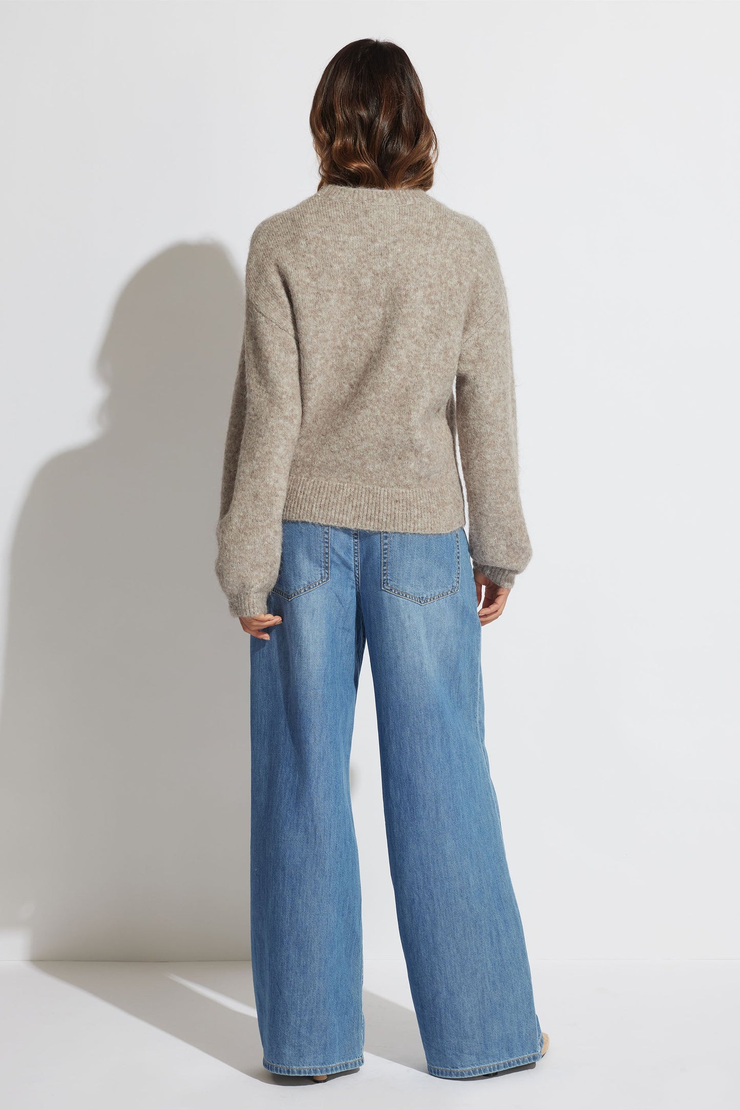 Viola Fluffy Crew Neck Jumper