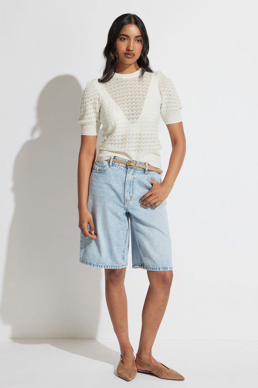 Addie Puff Sleeve Knit Top