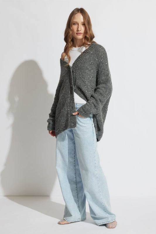 Josie Sequin Knit Cardigan