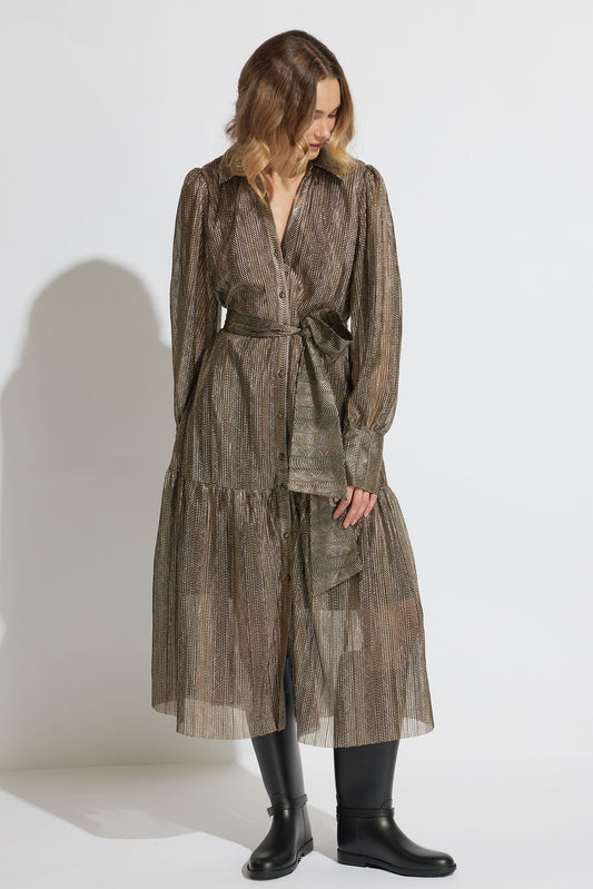 Carina Textured Shirt Dress