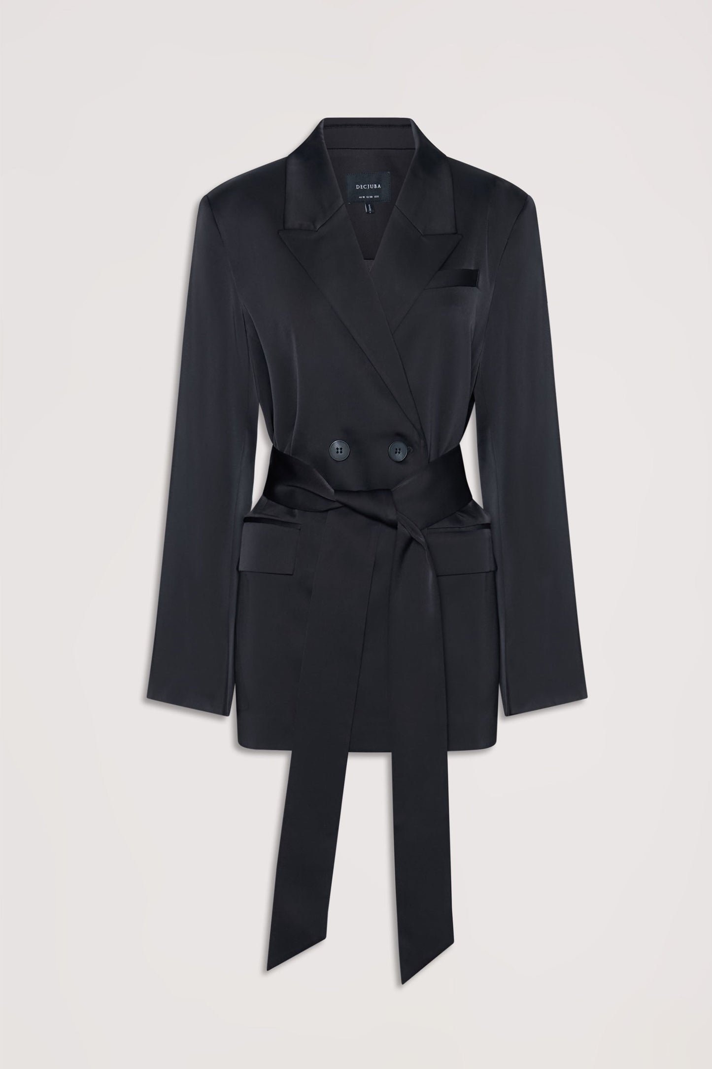 Sadie Satin Wrap Blazer