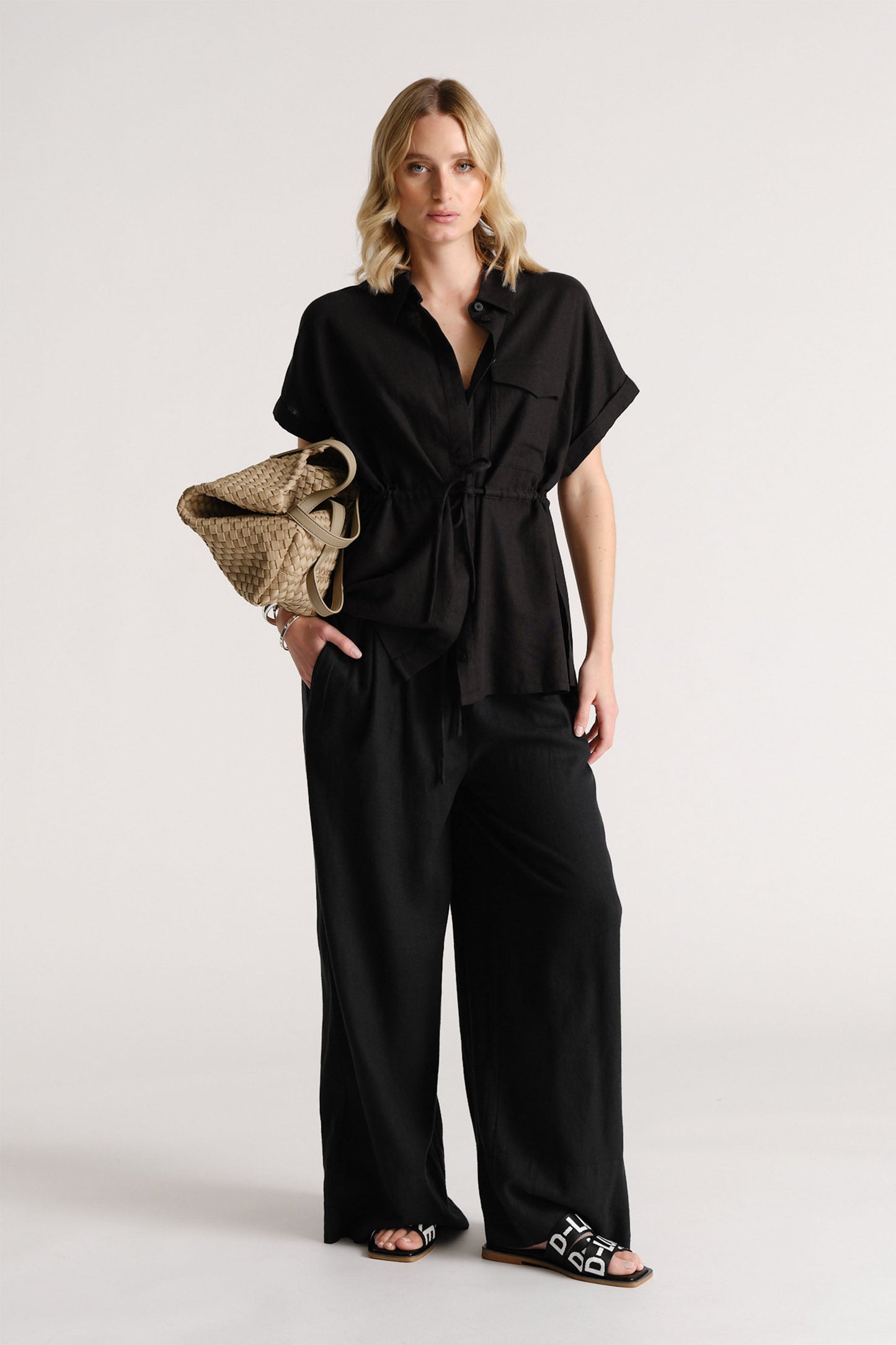 D-Luxe Linen Blend SS Shirt