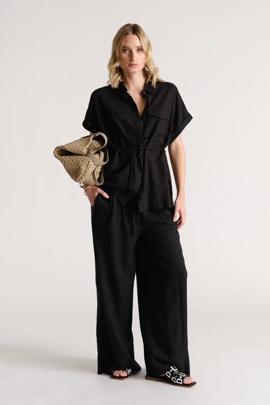 D-Luxe Linen Blend SS Shirt