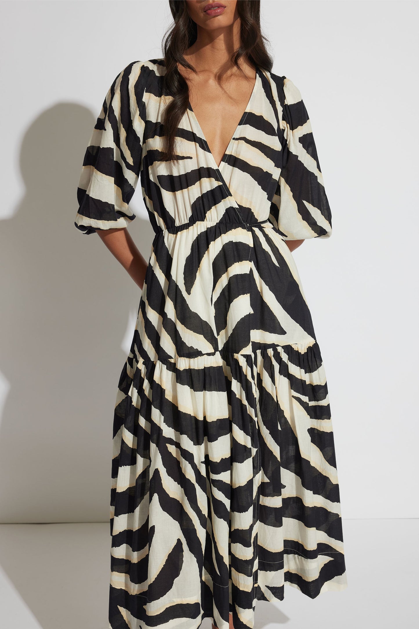 Tegan Midi Wrap Dress