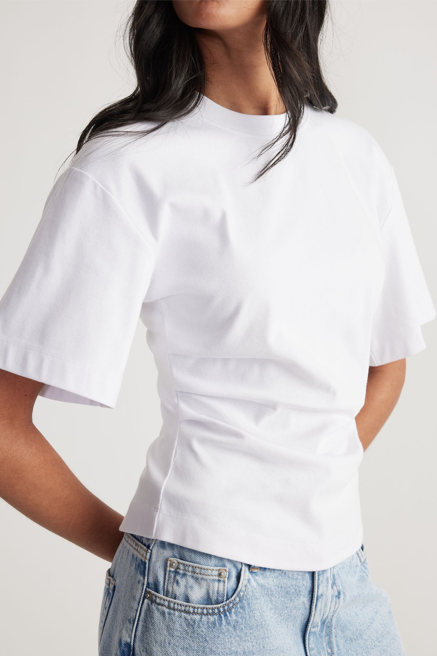 Amelia Pleated Waist Tee