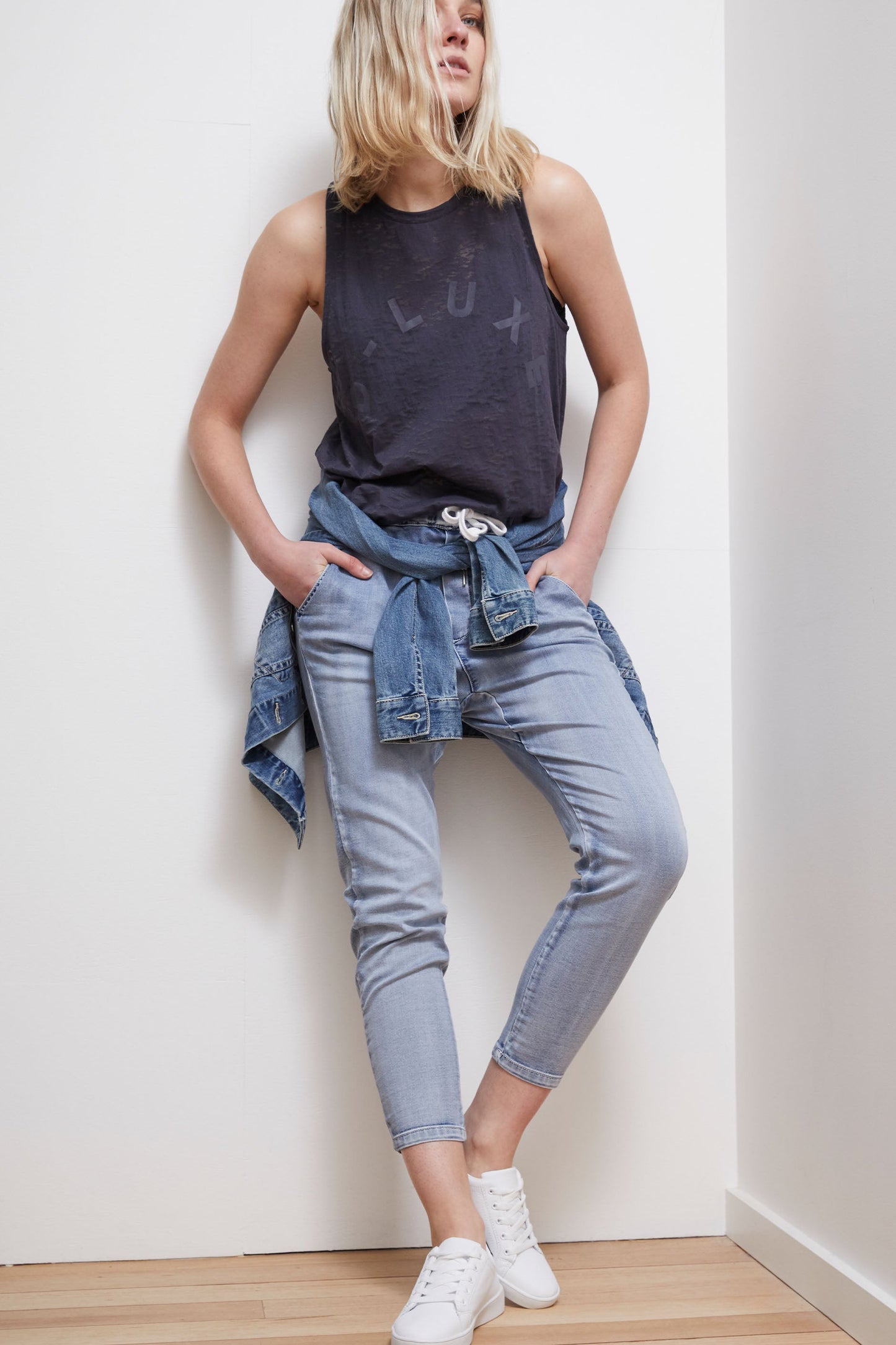D-Luxe Knit Denim Jogger