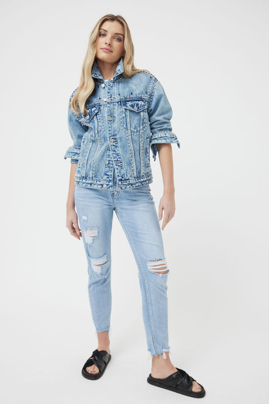 Luna Studded Denim Jacket