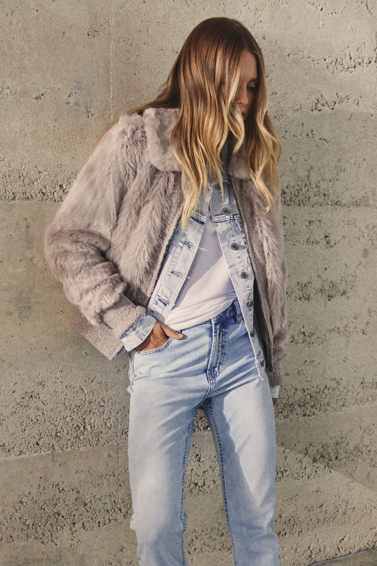 Alaska Faux Fur Bomber Jacket