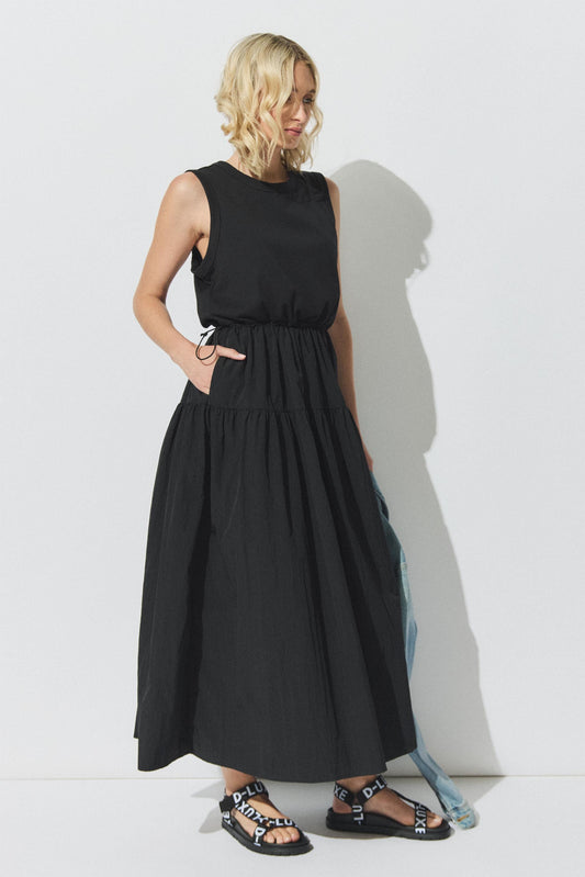 D-Luxe Drawcord Midi Dress