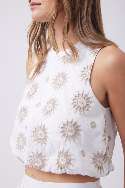 Blake Broderie Top