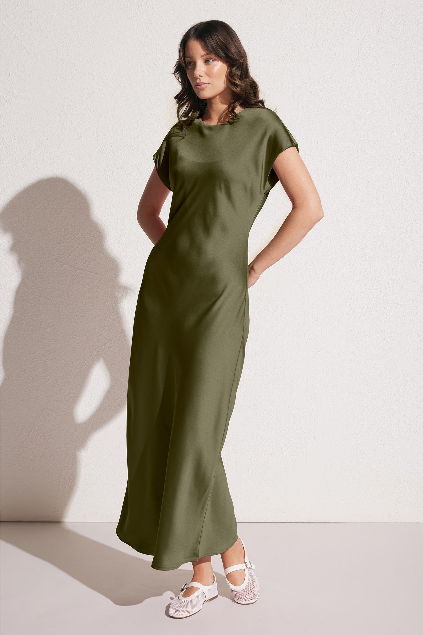 Gemma Satin Tee Dress