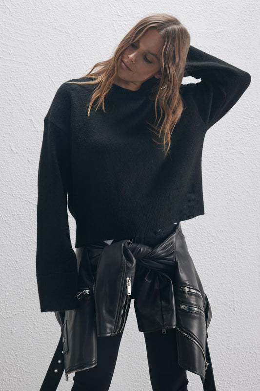 Avery Cropped Knit Jumper