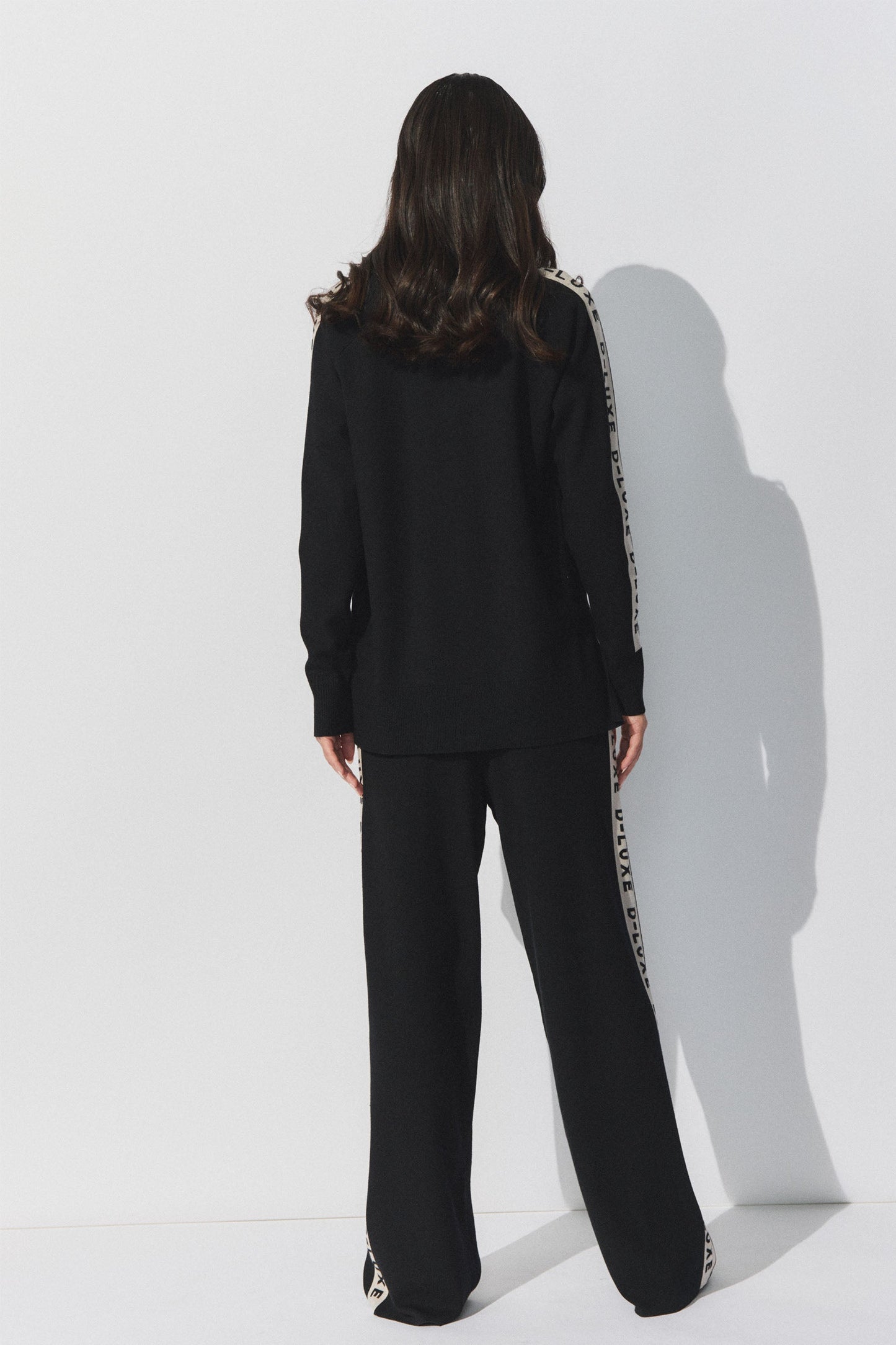 D-Luxe Logo Panel Knit Pant