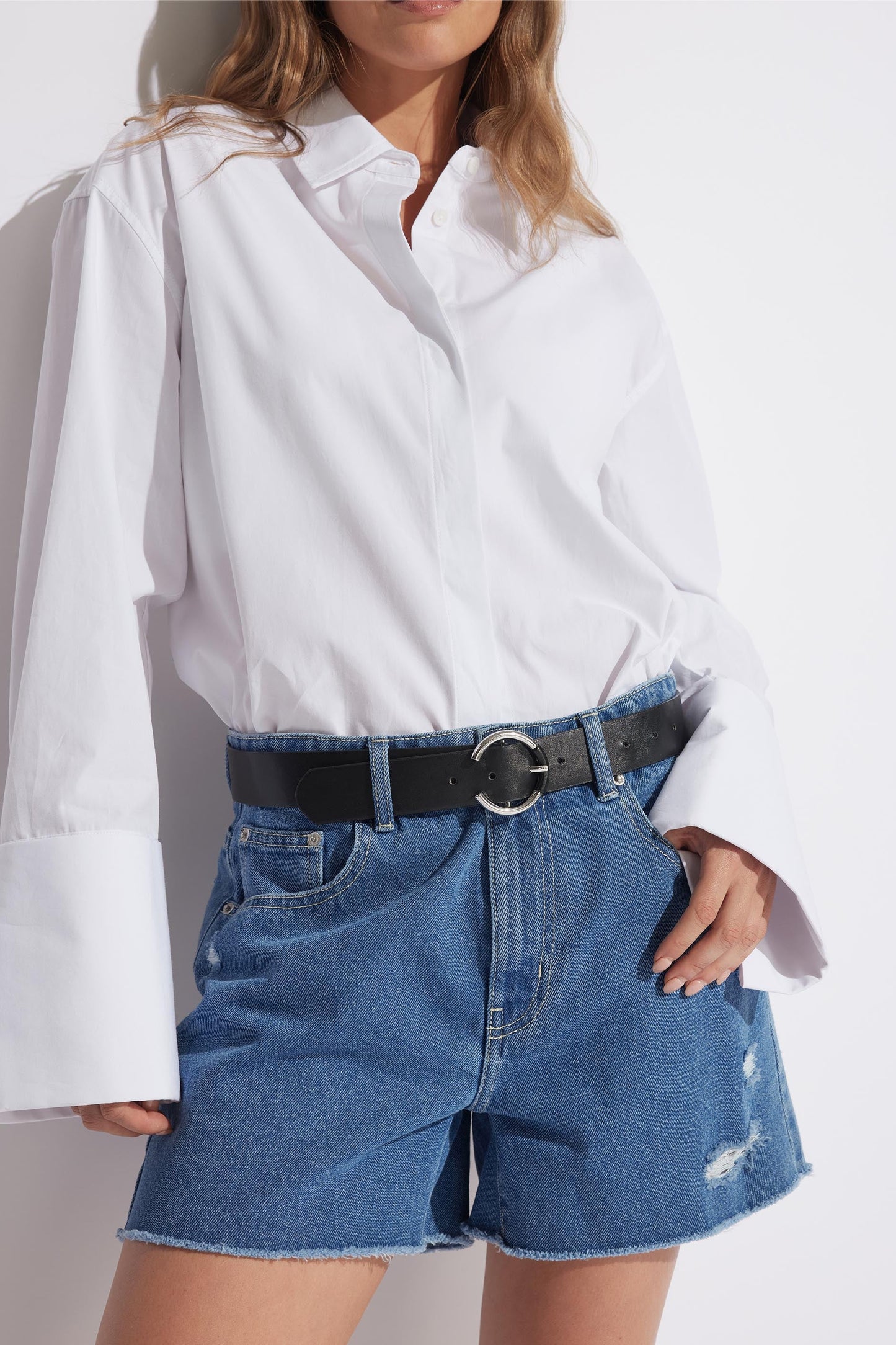 Charlie Distressed Denim Short