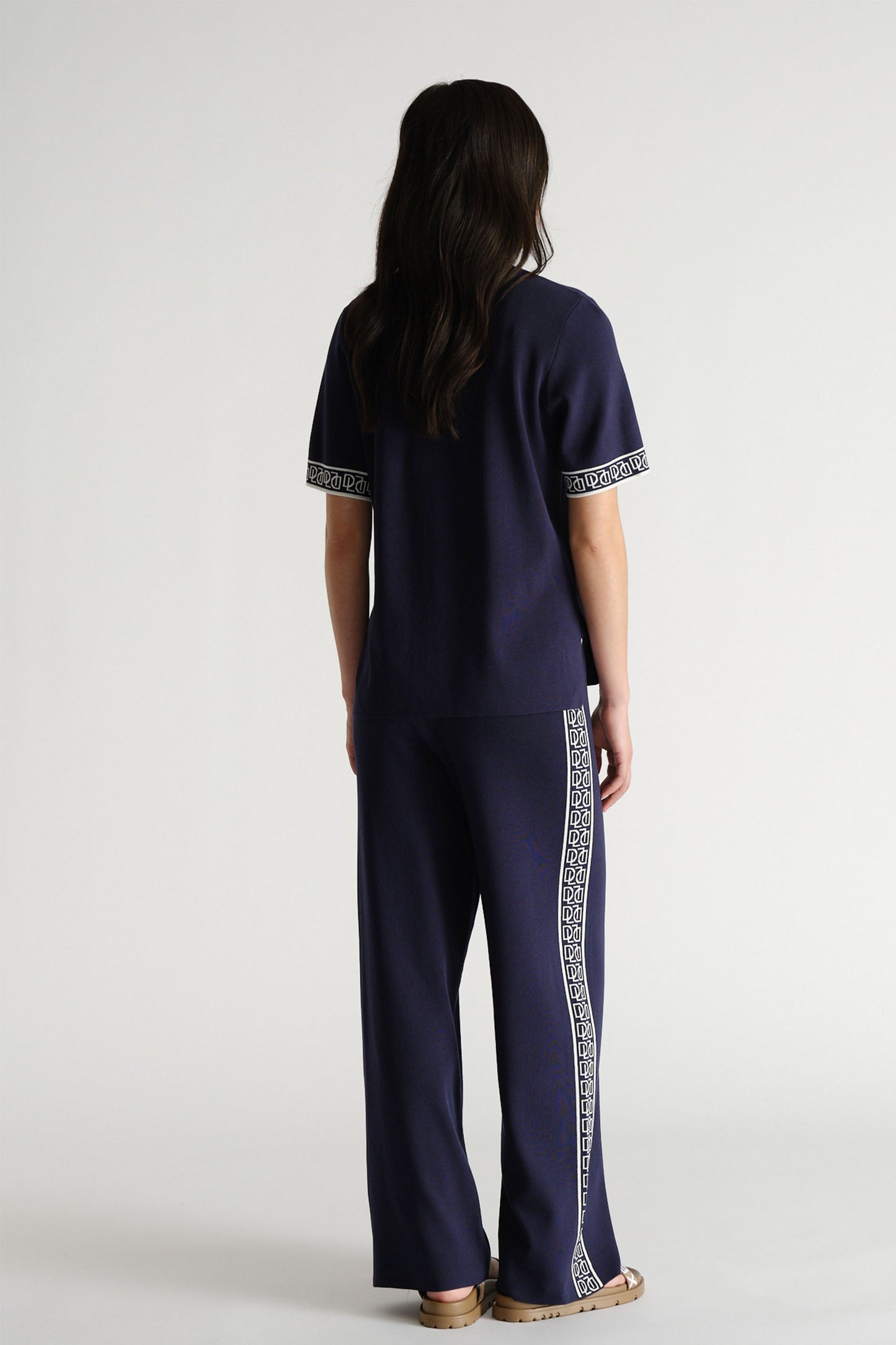 D-Luxe Contrast Knit Pant