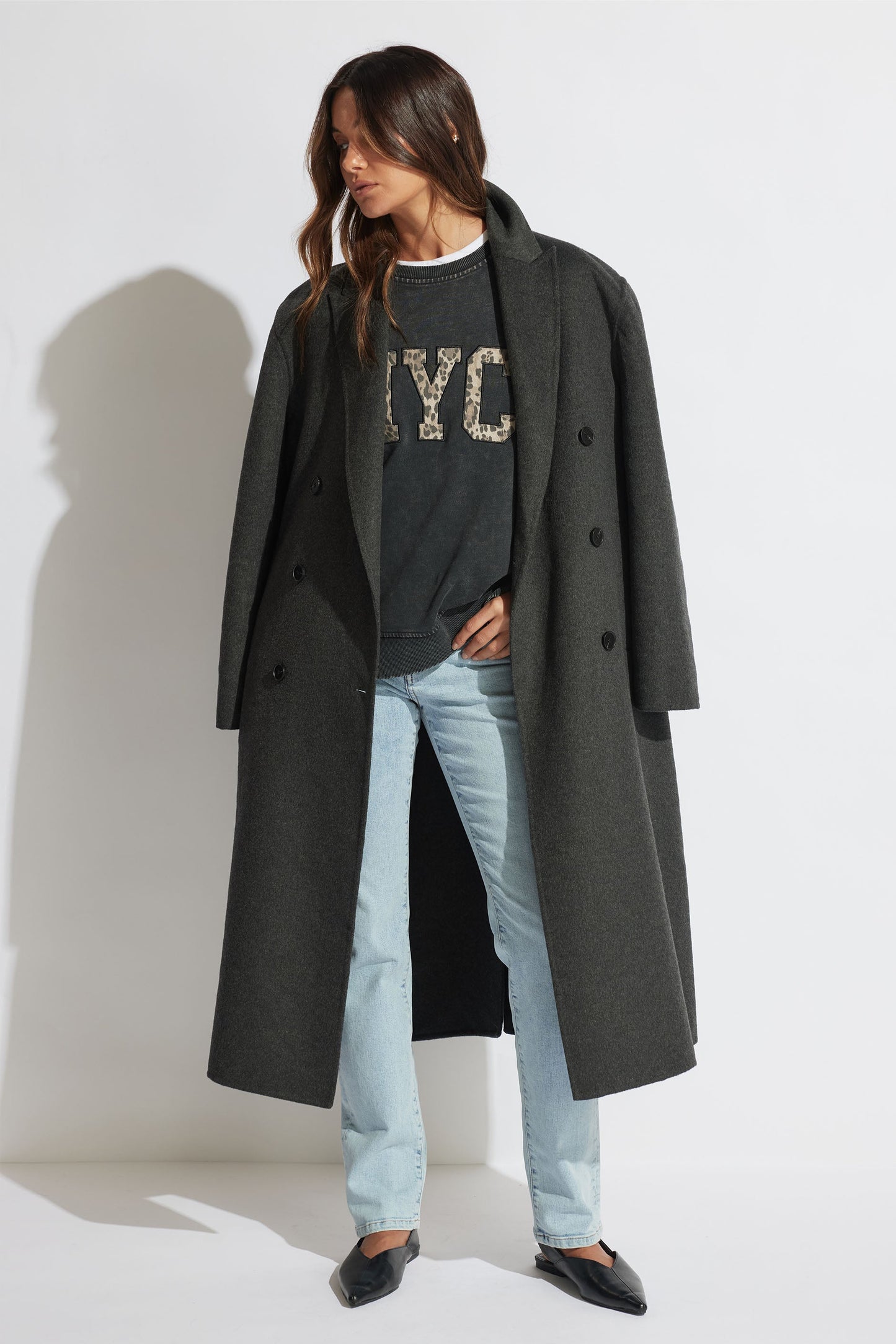 Leopard Text Sweat