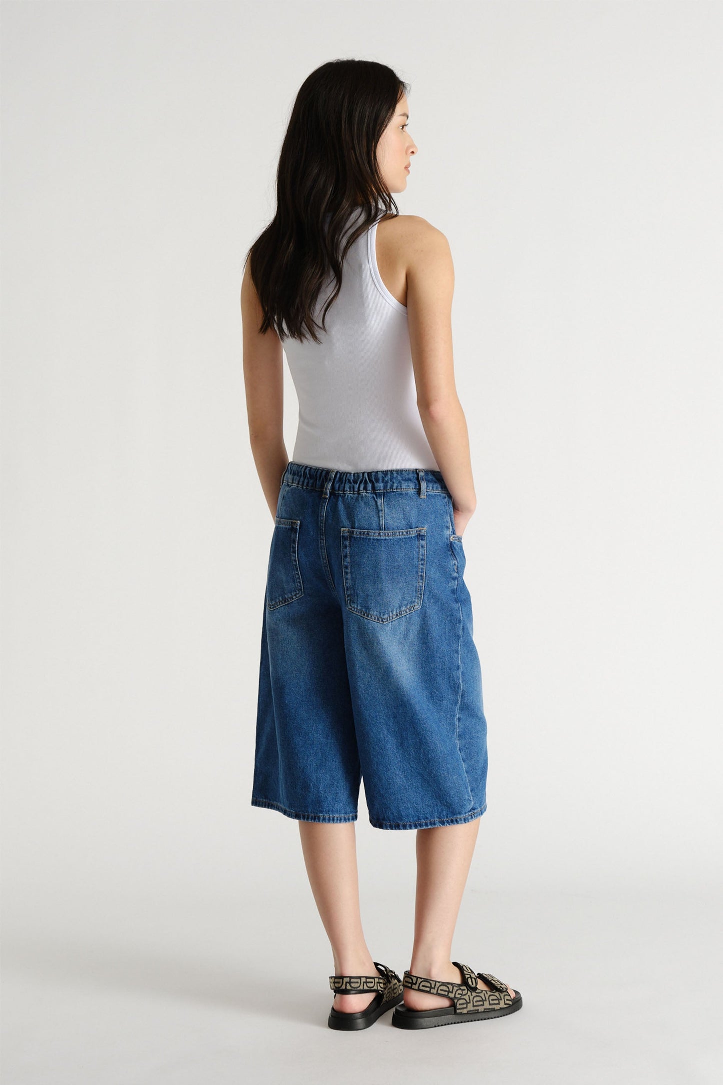 D-Luxe Longline Denim Short