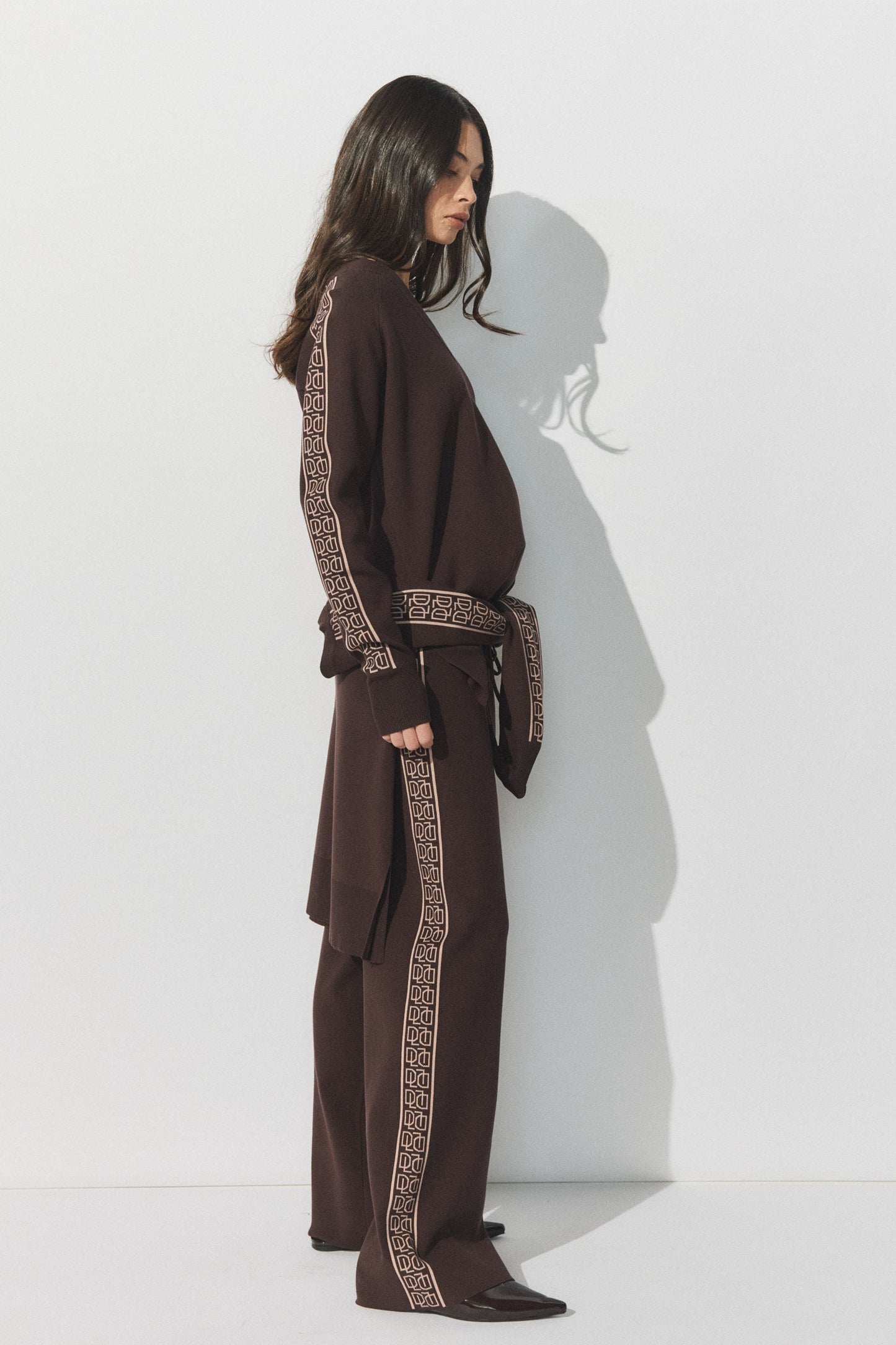 D-Luxe Logo Panel Knit Pant