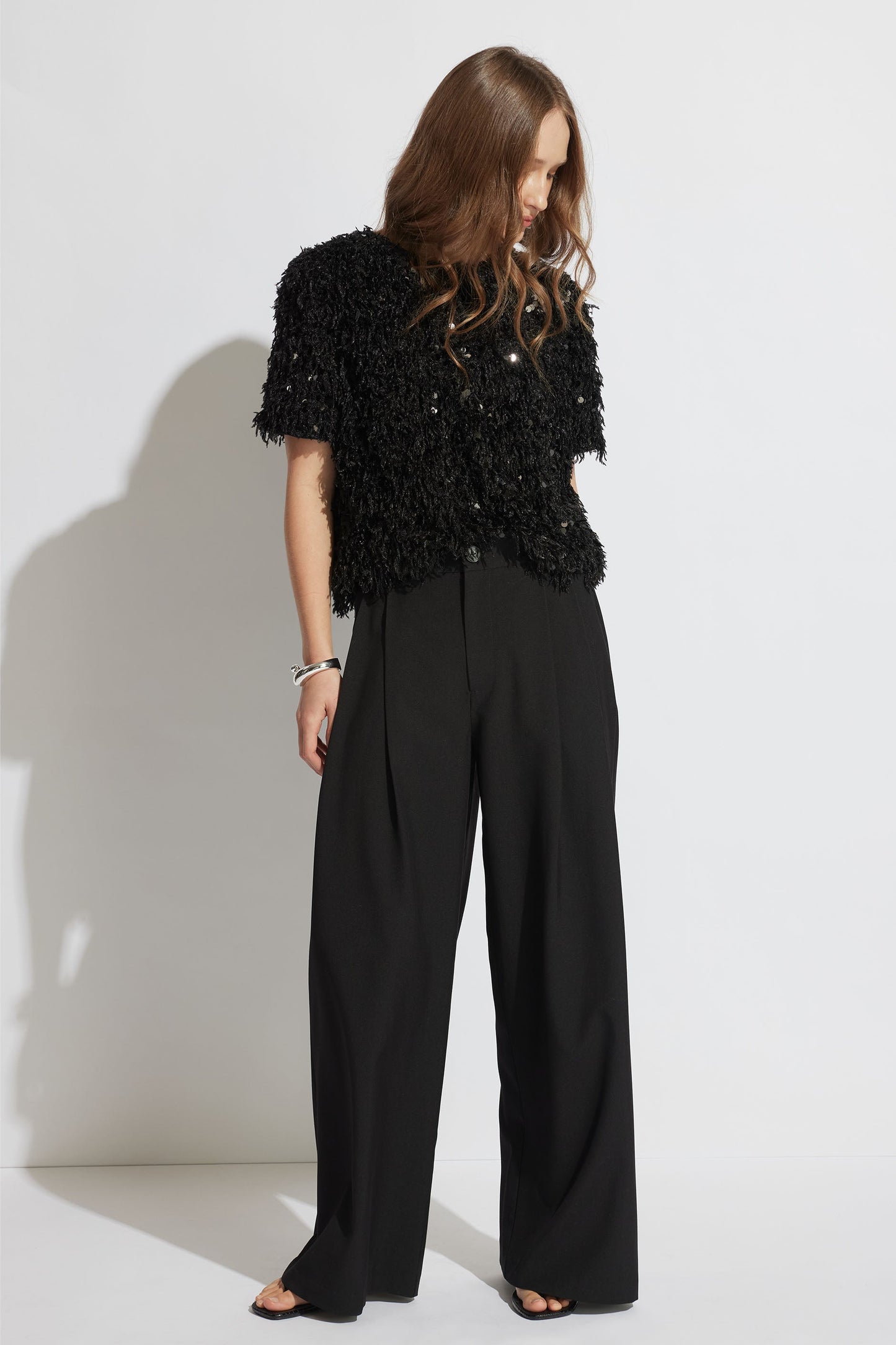 Esme Feather Sequin Tee